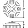 UP38032-15 LED 3" Single Face Light Only - Amber LED/Amber Lens