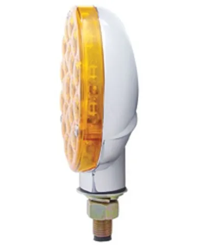 UP38104-21 LED Single Face Turn Signal Light - Amber LED/Amber Lens