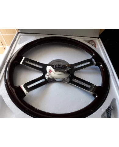 18" Dual Classic Chrome - Dark Wood 18" Dual Classic Chrome - Dark Wood