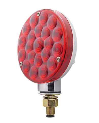 UP38106-21 LED Single Face Turn Signal Light - Red LED/Red Lens