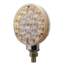 UP38124-21 LED Single Face Turn Signal Light - Amber LED/Clear Lens