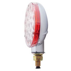 UP38125-21 LED Single Face Turn Signal Light - Red LED/Clear Lens