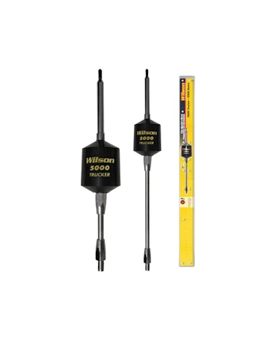Wilson(R) Antennas - T5000 Trucker Series Mobile CB Antenna with 5" & 10" Shaft, Black