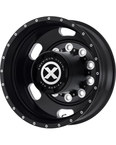 402 SERIES - INDY - 22.5 X 8.25 (GVWR 8050) - Satin Black & Milled (AO40222510902) 402 SERIES - INDY - 22.5 X 8.25 (GVWR 8050) - Satin Black & Milled (AO40222510902)