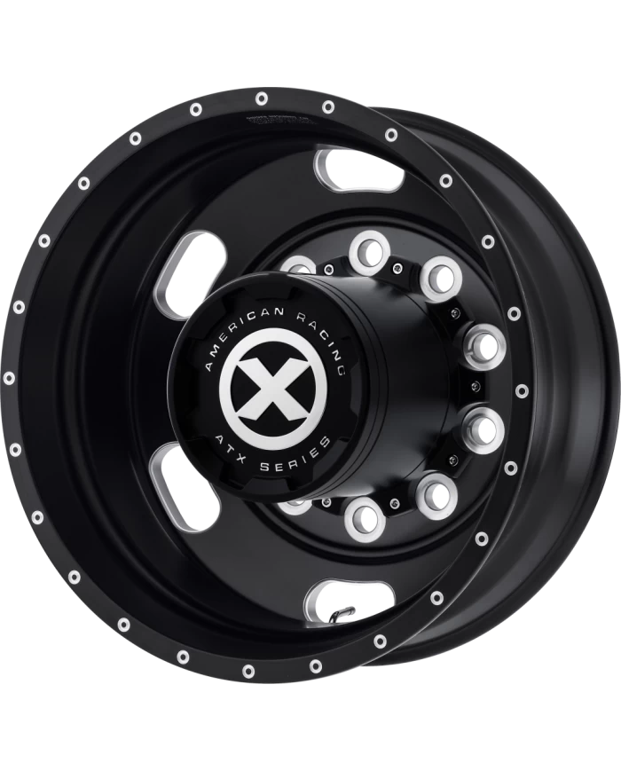 402 SERIES - INDY - 22.5 X 8.25 (GVWR 8050) - Satin Black & Milled (AO40222510902) 402 SERIES - INDY - 22.5 X 8.25 (GVWR 8050) - Satin Black & Milled (AO40222510902)