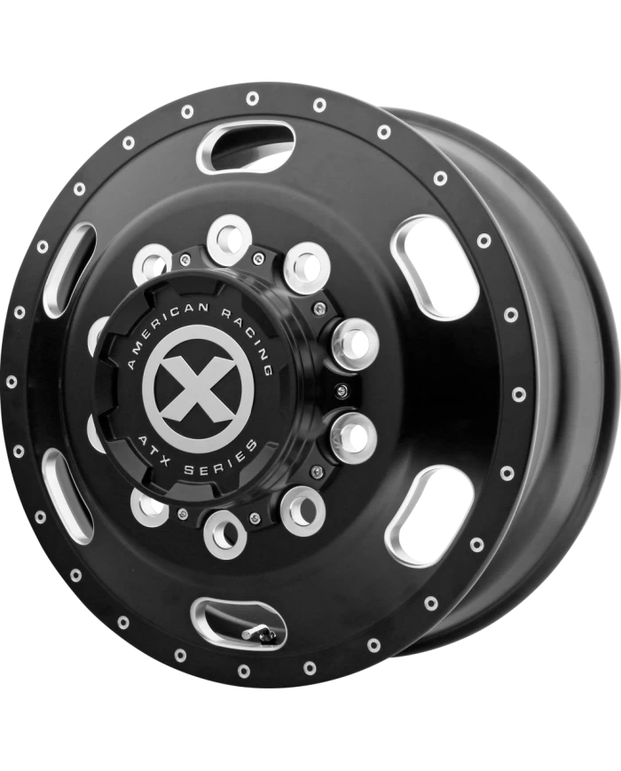 402 SERIES - INDY - 24.5 X 8.25 (GVWR 7850) - Satin Black & Milled (AO40224510901) 402 SERIES - INDY - 24.5 X 8.25 (GVWR 7850) - Satin Black & Milled (AO40224510901)