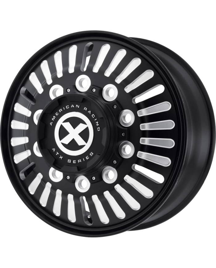 403 SERIES - ROULETTE - 22.5 X 8.25 (GVWR 8050) - Satin Black & Milled (AO40322510901) 403 SERIES - ROULETTE - 22.5 X 8.25 (GVWR 8050) - Satin Black & Milled (AO40322510901)