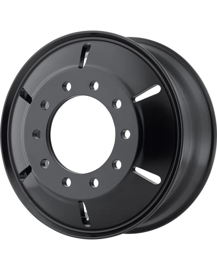 403 SERIES - ROULETTE - 22.5 X 8.25 (GVWR 8050) - Satin Black & Milled (AO40322510903) 403 SERIES - ROULETTE - 22.5 X 8.25 (GVWR 8050) - Satin Black & Milled (AO40322510903)