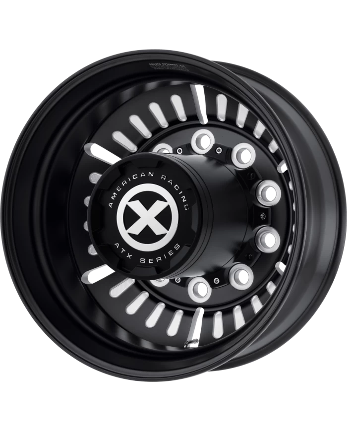 403 SERIES - ROULETTE - 24.5 X 8.25 (GVWR 7850) - Satin Black & Milled (AO40324510902) 403 SERIES - ROULETTE - 24.5 X 8.25 (GVWR 7850) - Satin Black & Milled (AO40324510902)