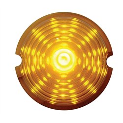 UP38154-17 LED Beehive Cab Light - Amber LED/Amber Lens
