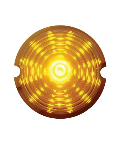 UP38154-17 LED Beehive Cab Light - Amber LED/Amber Lens