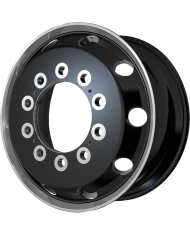 404 SERIES - JOURNEY - 22.5 X 12.25 (GVWR 12300) - Glossy Black & Milled (AO404221210301) 404 SERIES - JOURNEY - 22.5 X 12.25 (GVWR 12300) - Glossy Black & Milled (AO404221210301)