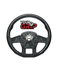 UP88336-18" YourGrip Wood Candy Color Steering Wheel For 2012-2021 PB 579 & 2013-2021 KW T680-Glossy Black