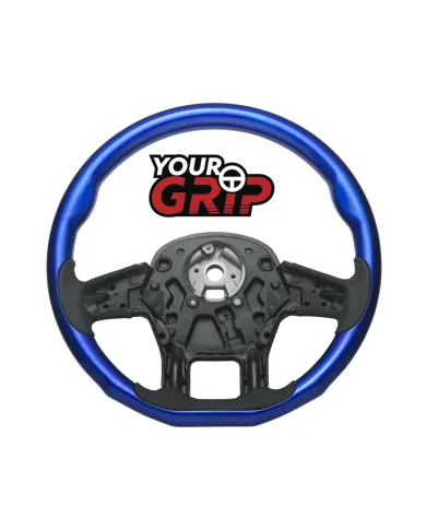 UP88337-18" YourGrip Wood Candy Color Steering Wheel For 2012-2021 PB 579 & 2013-2021 KW T680-Indigo Blue