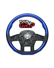 UP88337-18" YourGrip Wood Candy Color Steering Wheel For 2012-2021 PB 579 & 2013-2021 KW T680-Indigo Blue