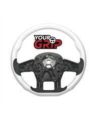 UP88343-18" YourGrip Wood Candy Color Steering Wheel For 2012-2021 PB 579 & 2013-2021 KW T680-Pearl White
