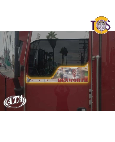 DAY LIGHT DOOR STRAIGHT TRIM W/RIVET HOLES W/ "K-CUT" AT THE END