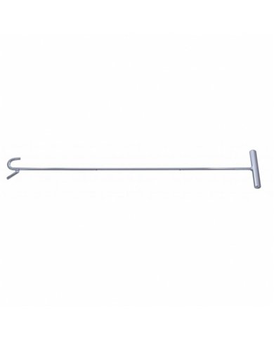 UP90012-Chrome 31" Long Fifth Wheel Pin Puller, S-Hook (Each)