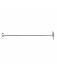 UP90012-Chrome 31" Long Fifth Wheel Pin Puller, S-Hook (Each)