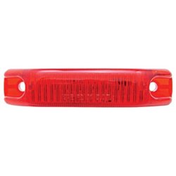 UP38166-6 LED Rectangular Streamline Light (Clearance/Marker) - Red LED/Red Lens