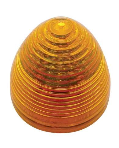 UP38168-9 LED 2" Round Beehive Light (Clearance/Marker) - Amber LED/Amber Lens