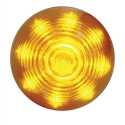 UP38168-9 LED 2" Round Beehive Light (Clearance/Marker) - Amber LED/Amber Lens