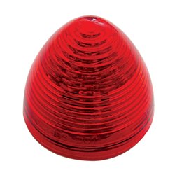 UP38169-9 LED 2" Round Beehive Light (Clearance/Marker) - Red LED/Red Lens