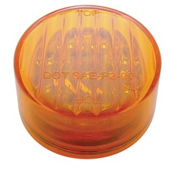 UP38170-9 LED 2" Round Light (Clearance/Marker) - Amber LED/Amber Lens