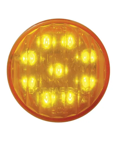 UP38170-9 LED 2" Round Light (Clearance/Marker) - Amber LED/Amber Lens