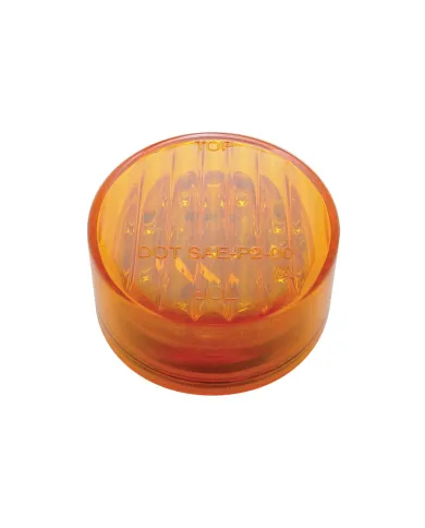 UP38170B-9 LED 2" Round Light (Clearance/Marker) - Amber LED/Amber Lens (Bulk)