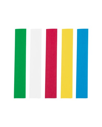 UP98014-Assorted 3/8" Blue,Clear,Green,Red,Yellow Heat Shrink Tubing, 4" Long (5-Pack)