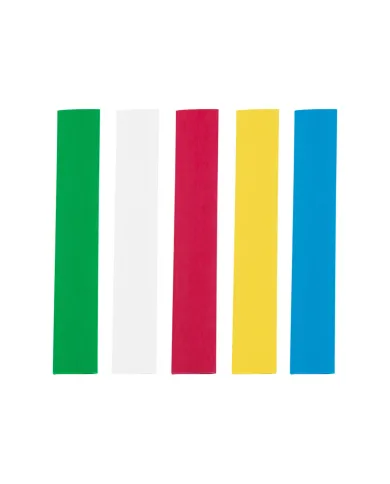 UP98014-Assorted 3/8" Blue,Clear,Green,Red,Yellow Heat Shrink Tubing, 4" Long (5-Pack)