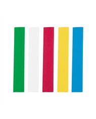 UP98014-Assorted 3/8" Blue,Clear,Green,Red,Yellow Heat Shrink Tubing, 4" Long (5-Pack)
