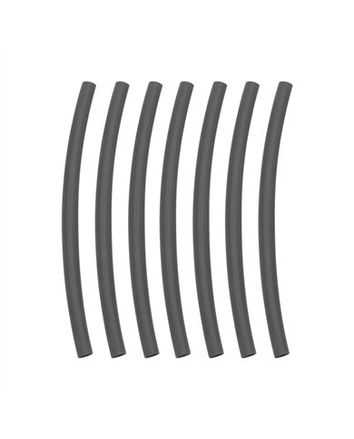 UP98016-3/16" I.D. Black Heat Shrink Tubing, 4" Long (7-Pack)