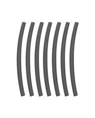 UP98016-3/16" I.D. Black Heat Shrink Tubing, 4" Long (7-Pack)
