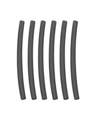 UP98017-1/4" I.D. Black Heat Shrink Tubing, 4" Long (6-Pack)