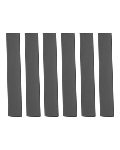 UP98018-3/8" I.D. Black Heat Shrink Tubing, 4" Long (6-Pack).