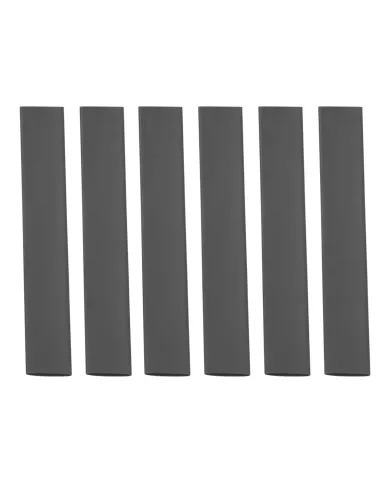 UP98018-3/8" I.D. Black Heat Shrink Tubing, 4" Long (6-Pack).