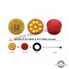 UP38170BAK-9 LED 2" Round Light Kit (Clearance/Marker) - Amber LED/Amber Lens