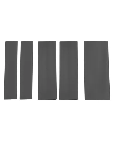 UP98020-Assorted 1/2",3/4",1" Black Heat Shrink Tubing, 4" Long (5-Pack)