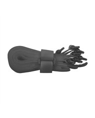 UP98022-8" x 3/4"  Black Hook & Loop Velcro Strip-Tie Fasteners with Buckle (8-Pack)