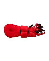 UP98023-8" x 3/4"  Red Hook & Loop Velcro Strip-Tie Fasteners with Buckle (8-Pack)