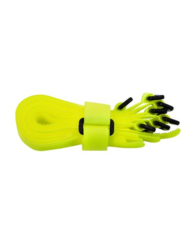 UP98026-8" x 3/4"  Neon Hook & Loop Velcro Strip-Tie Fasteners with Buckle (8-Pack)