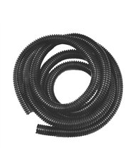 UP98030-1/2" I.D. Black Flex-Guard Convoluted Split Seam Tubing, 7 Ft.