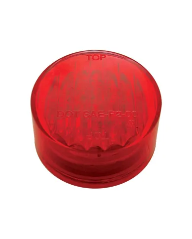 UP38171B-9 LED 2" Round Light (Clearance/Marker) - Red LED/Red Lens (Bulk)