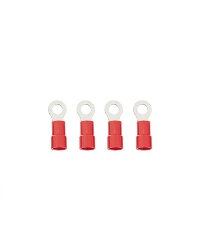 UP98043-8 AWG 1/4" Stud HD Vinyl Ring Terminal (4-Pack)