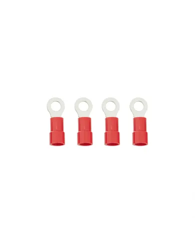 UP98043-8 AWG 1/4" Stud HD Vinyl Ring Terminal (4-Pack)