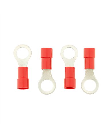 UP98045-8 AWG 3/8" Stud HD Vinyl Ring Terminal (4-Pack)