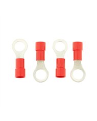 UP98045-8 AWG 3/8" Stud HD Vinyl Ring Terminal (4-Pack)