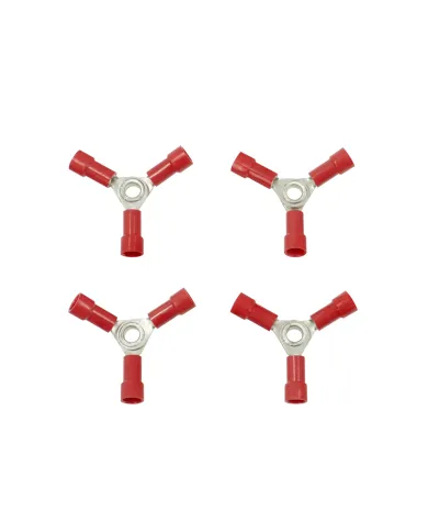 UP98050-22-18 AWG 3-Way (Y) Vinyl Connector (4-Pack)